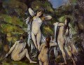 Cuatro bañistas 1890 Paul Cezanne